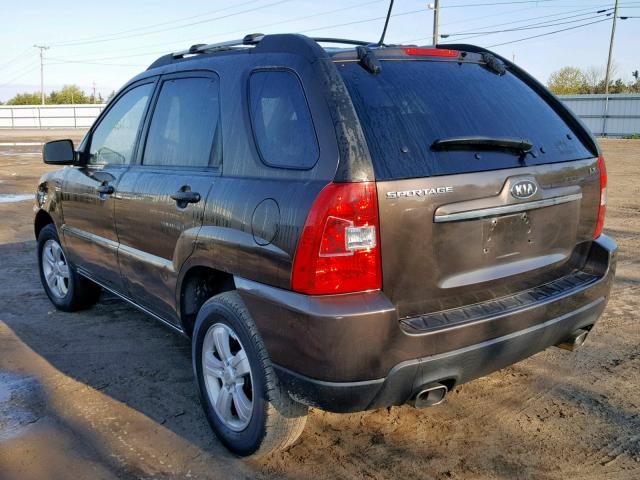 KNDJF724597567711 - 2009 KIA SPORTAGE L BROWN photo 3