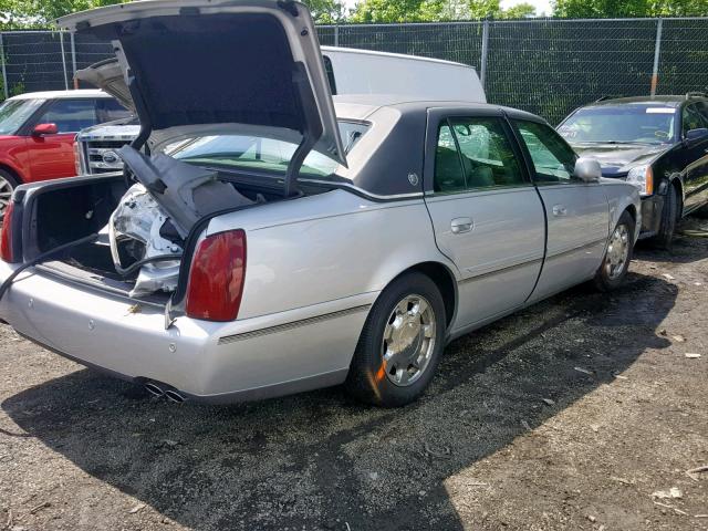 1G6KD54Y41U233242 - 2001 CADILLAC DEVILLE SILVER photo 4