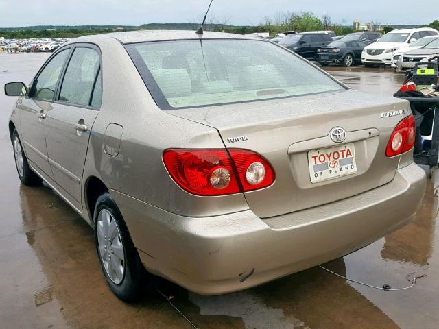 1NXBR32E28Z973907 - 2008 TOYOTA COROLLA CE BEIGE photo 3