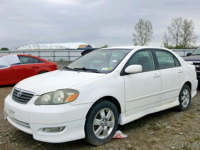 2T1BR32E65C398661 - 2005 TOYOTA COROLLA CE WHITE photo 2