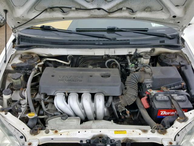 2T1BR32E65C398661 - 2005 TOYOTA COROLLA CE WHITE photo 7