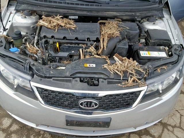 KNAFU4A29D5728301 - 2013 KIA FORTE EX SILVER photo 7