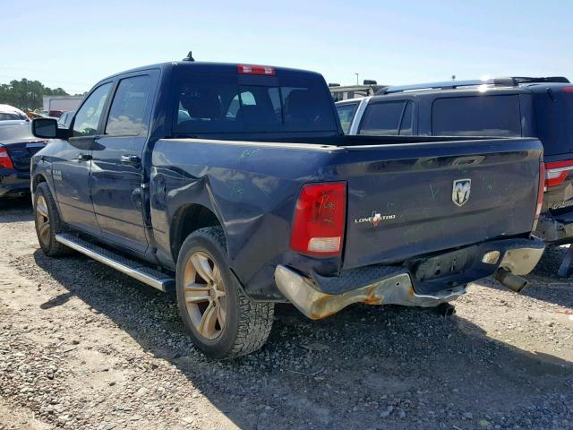 1C6RR6LT4ES429683 - 2014 RAM 1500 SLT BLUE photo 3