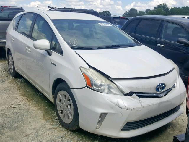 JTDZN3EU9D3257751 - 2013 TOYOTA PRIUS V WHITE photo 1