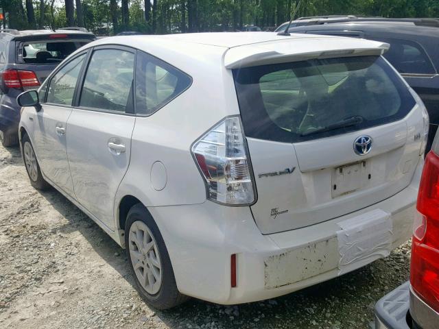 JTDZN3EU9D3257751 - 2013 TOYOTA PRIUS V WHITE photo 3