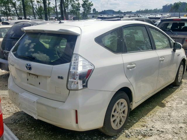 JTDZN3EU9D3257751 - 2013 TOYOTA PRIUS V WHITE photo 4