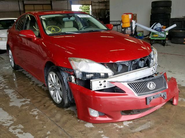 JTHCF5C22A5043778 - 2010 LEXUS IS 250 RED photo 1