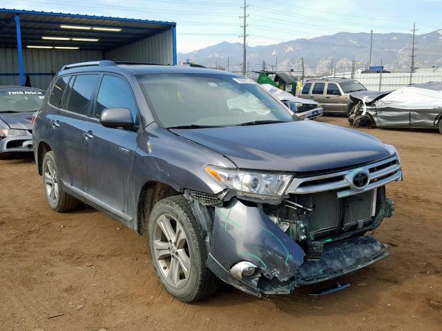 5TDDK3EH1CS127367 - 2012 TOYOTA HIGHLANDER CHARCOAL photo 1