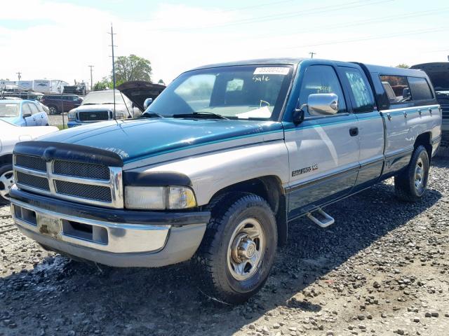 3B7KC23W2SM150008 - 1995 DODGE RAM 2500 GREEN photo 2