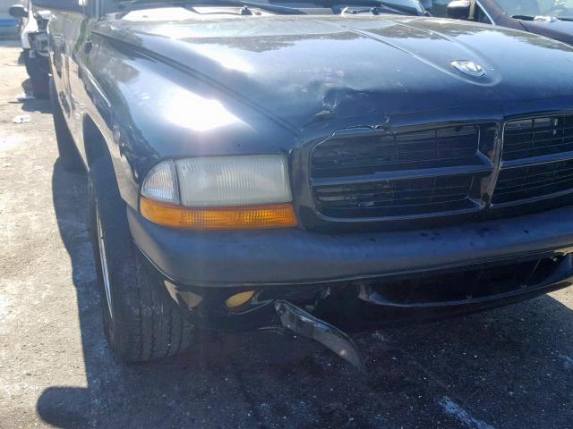 1B7FL26N01S250795 - 2001 DODGE DAKOTA BLACK photo 9