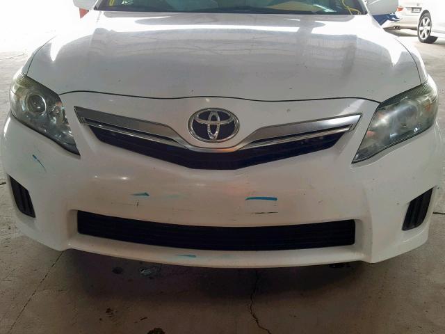 4T1BB3EK1BU135722 - 2011 TOYOTA CAMRY HYBR WHITE photo 9