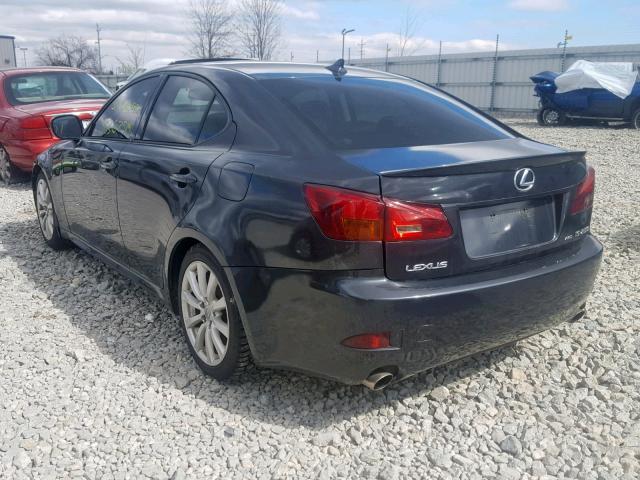 JTHCK262585026912 - 2008 LEXUS IS 250 GRAY photo 3