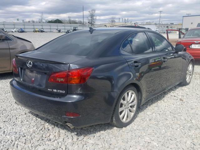 JTHCK262585026912 - 2008 LEXUS IS 250 GRAY photo 4