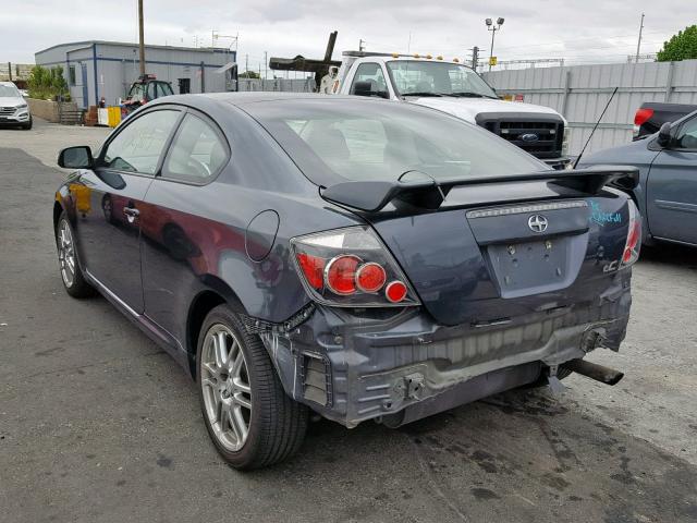 JTKDE167780247047 - 2008 TOYOTA SCION TC CHARCOAL photo 3
