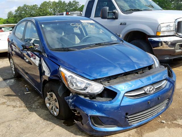 KMHCT4AE9GU113112 - 2016 HYUNDAI ACCENT SE BLUE photo 1