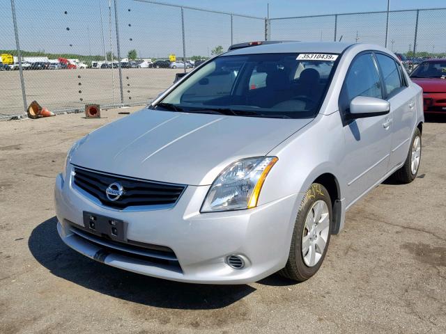 3N1AB6APXAL602313 - 2010 NISSAN SENTRA 2.0 SILVER photo 2