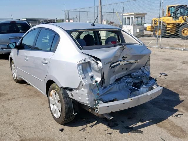 3N1AB6APXAL602313 - 2010 NISSAN SENTRA 2.0 SILVER photo 3