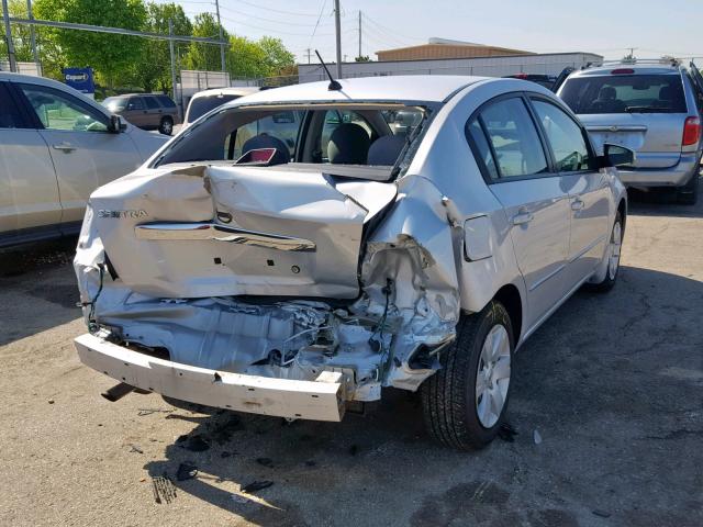 3N1AB6APXAL602313 - 2010 NISSAN SENTRA 2.0 SILVER photo 4