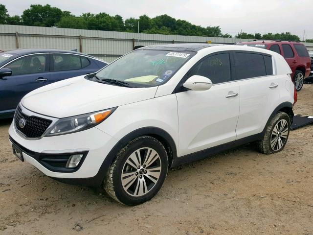 KNDPC3AC1E7613971 - 2014 KIA SPORTAGE E WHITE photo 2