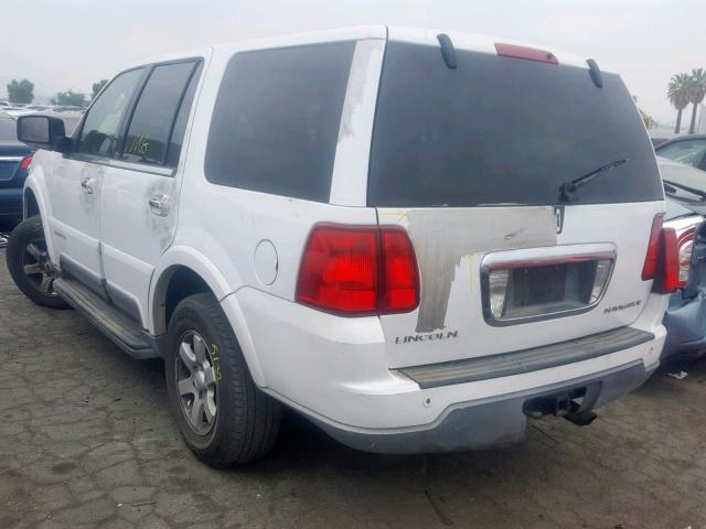 5LMFU27R83LJ24169 - 2003 LINCOLN NAVIGATOR 白色 照片 3