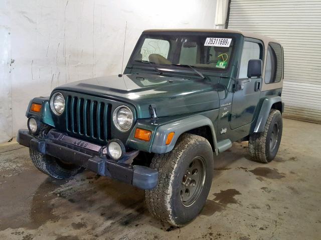 1J4FY19S6XP455685 - 1999 JEEP WRANGLER / GREEN photo 2