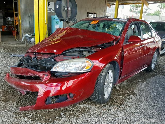 2G1WC5E37D1247066 - 2013 CHEVROLET IMPALA LTZ RED photo 2