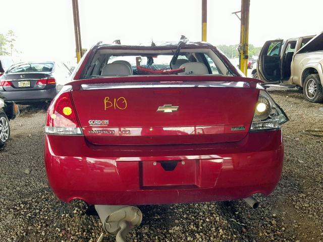 2G1WC5E37D1247066 - 2013 CHEVROLET IMPALA LTZ RED photo 9