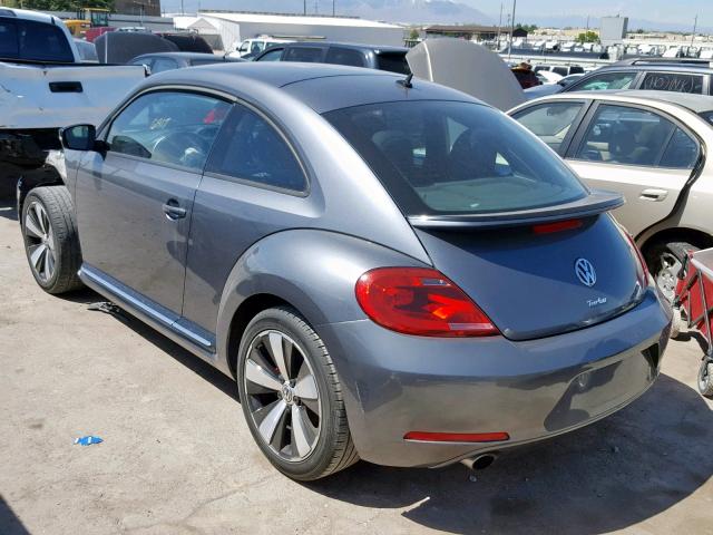 3VW467AT1DM607235 - 2013 VOLKSWAGEN BEETLE TUR GRAY photo 3