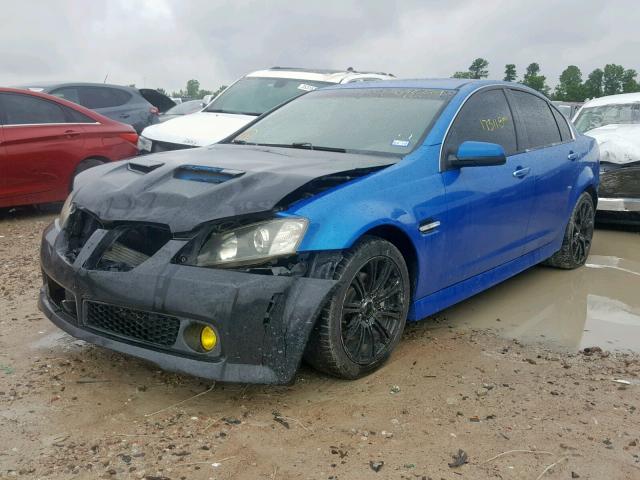 6G2EC57YX9L172884 - 2009 PONTIAC G8 GT BLUE photo 2