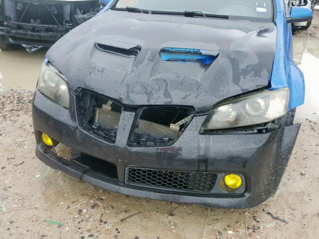 6G2EC57YX9L172884 - 2009 PONTIAC G8 GT BLUE photo 9