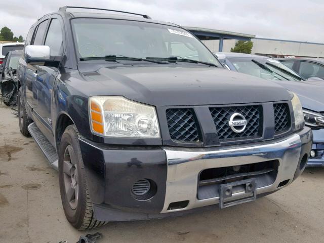 5N1AA08A35N721367 - 2005 NISSAN ARMADA SE BLACK photo 1