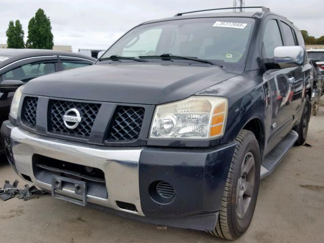 5N1AA08A35N721367 - 2005 NISSAN ARMADA SE BLACK photo 2