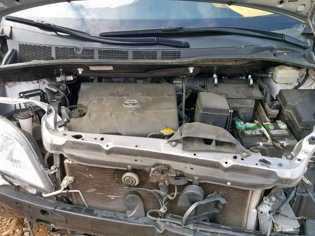 5TDYK3DC6FS640304 - 2015 TOYOTA SIENNA XLE SILVER photo 7