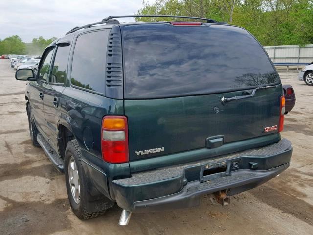 1GKEK63U73J232177 - 2003 GMC YUKON DENA GREEN photo 3