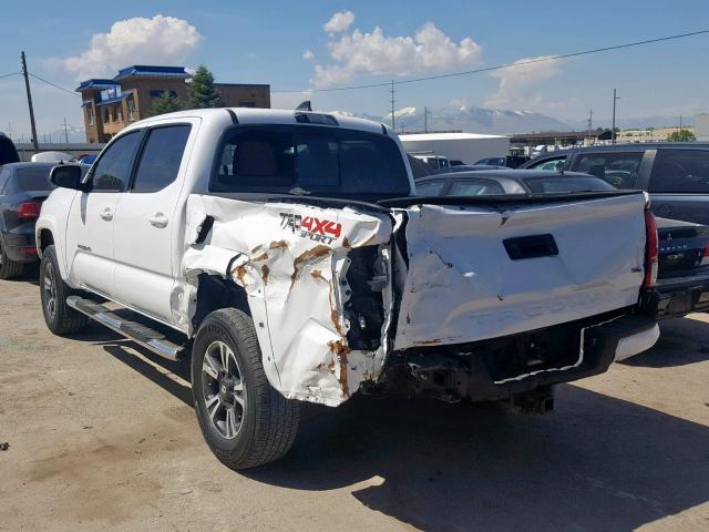 5TFCZ5AN2JX129330 - 2018 TOYOTA TACOMA DOU თეთრი ფოტო 3