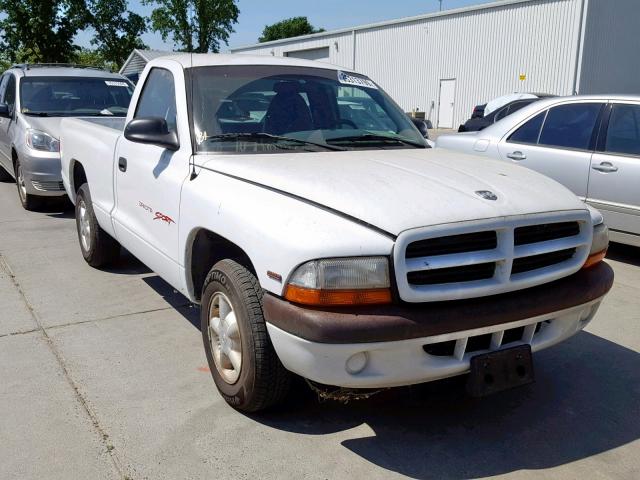 1B7FL26PXVS252531 - 1997 DODGE DAKOTA WHITE photo 1