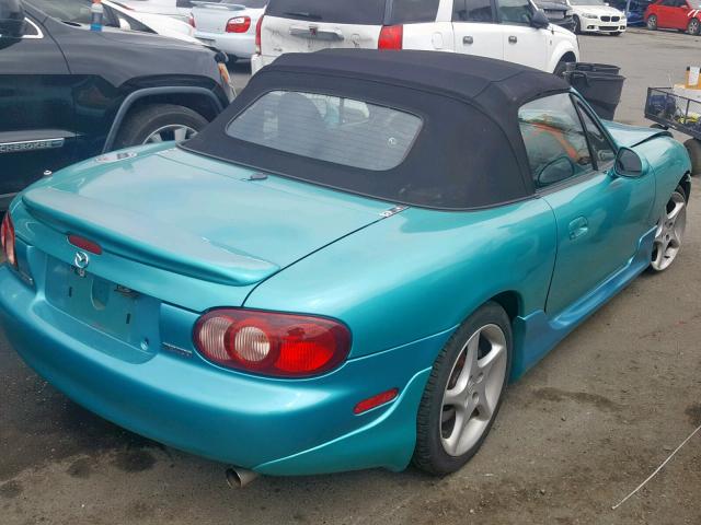 JM1NB353230311339 - 2003 MAZDA MX-5 MIATA BLUE photo 4