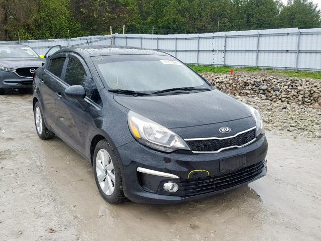 KNADN4A35H6048344 - 2017 KIA RIO EX BLACK photo 1