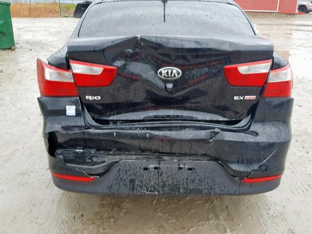 KNADN4A35H6048344 - 2017 KIA RIO EX BLACK photo 9