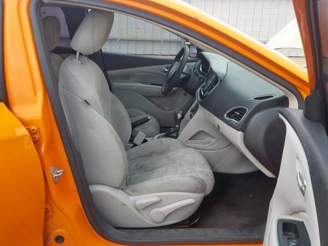 1C3CDFBAXDD195098 - 2013 DODGE DART SXT ORANGE photo 5