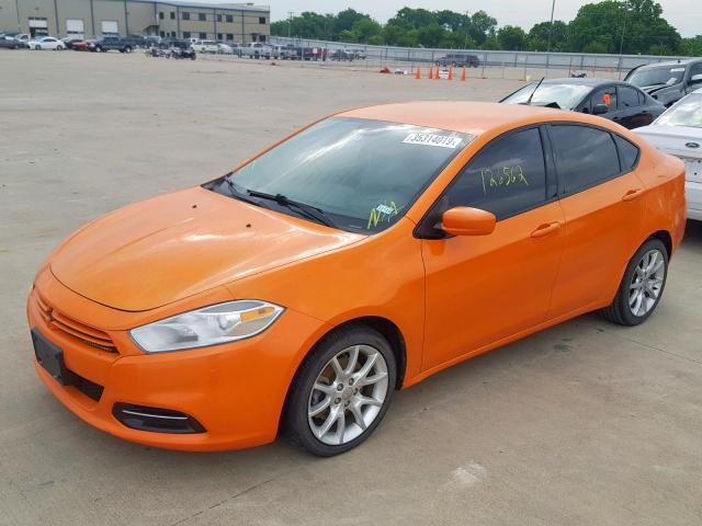 1C3CDFBAXDD195098 - 2013 DODGE DART SXT ORANGE photo 9