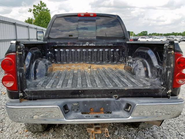 3D7KS28C77G719688 - 2007 DODGE RAM 2500 S BLACK photo 9