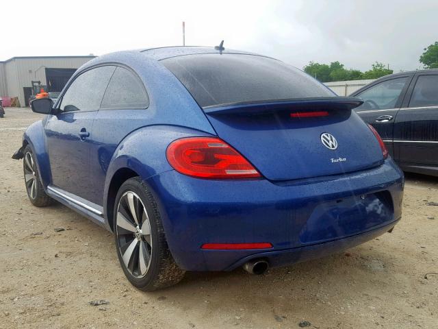 3VW467AT1DM614525 - 2013 VOLKSWAGEN BEETLE TUR BLUE photo 3