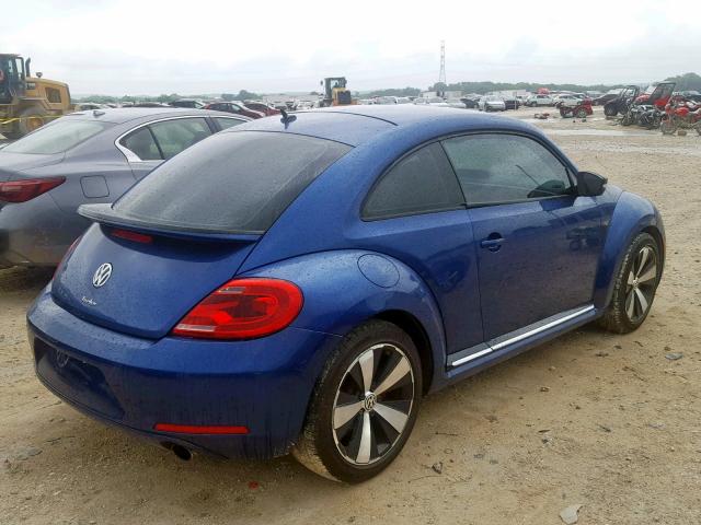 3VW467AT1DM614525 - 2013 VOLKSWAGEN BEETLE TUR BLUE photo 4