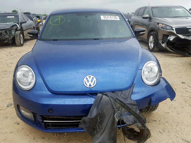 3VW467AT1DM614525 - 2013 VOLKSWAGEN BEETLE TUR BLUE photo 9