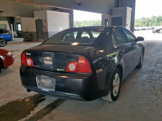 1G1ZF57568F258450 - 2008 CHEVROLET MALIBU HYB BLACK photo 4