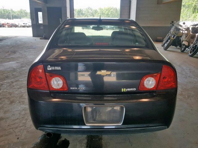 1G1ZF57568F258450 - 2008 CHEVROLET MALIBU HYB BLACK photo 9