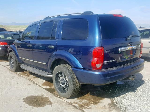 1D8HB58266F158589 - 2006 DODGE DURANGO LI BLUE photo 3