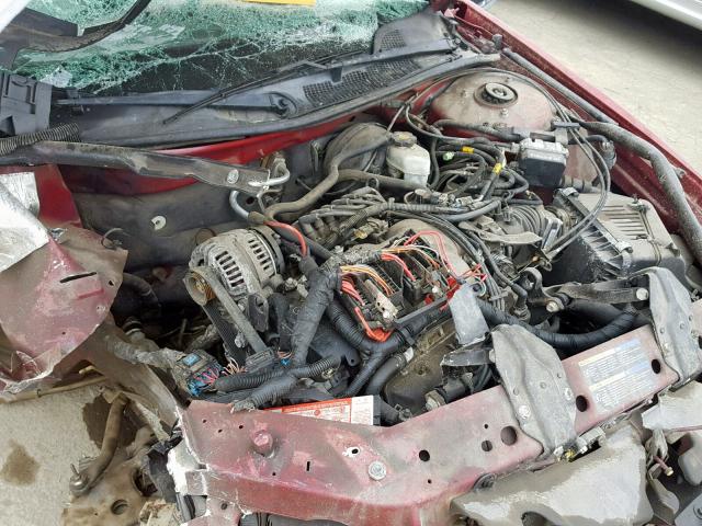 2G1WF52E159326460 - 2005 CHEVROLET IMPALA RED photo 7