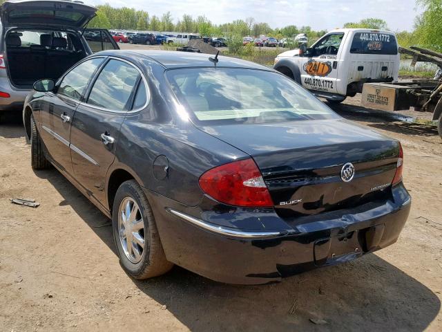 2G4WD582261164358 - 2006 BUICK LACROSSE C BLACK photo 3